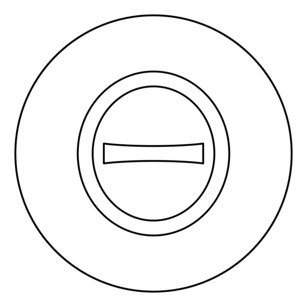 Theta Mayúscula Griego Símbolo Letra Mayúscula Icono Círculo Redondo Contorno — Archivo Imágenes Vectoriales