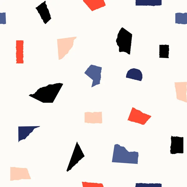 Nahtloses Papier-Collage-Muster — Stockvektor
