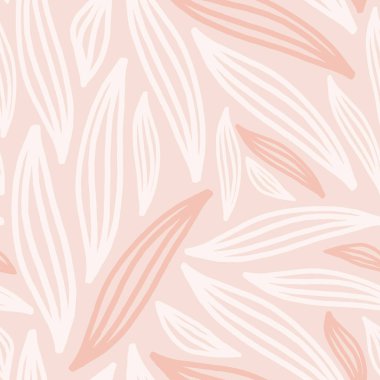 Dikişsiz Soyut Yaprak Desen