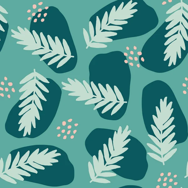 Seamless Abstract Foliage Pattern — Stock Vector