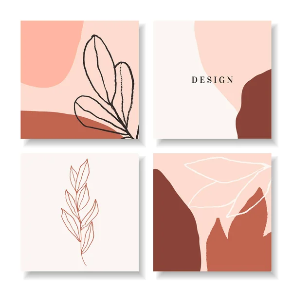 Plantillas contemporáneas de diseño cuadrado Collage — Vector de stock