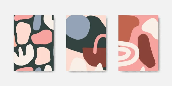 Plantillas de tarjetas de diseño abstracto moderno — Vector de stock