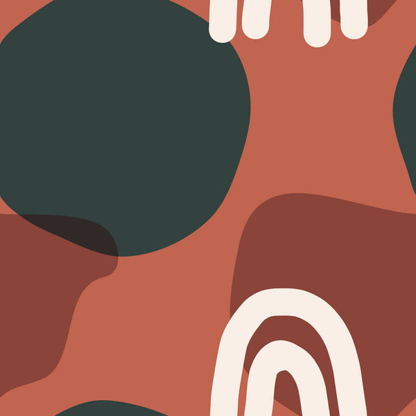 Абстрактные формы бесшовный шаблон
