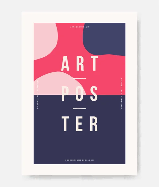 현대 추상 디자인 포스터 — 스톡 벡터
