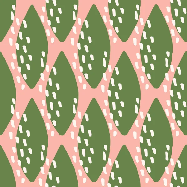 Naadloze abstracte bladvormen patroon — Stockvector