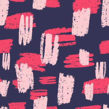 El Çizilmiş Soyut Dokular Dikişsiz Desen