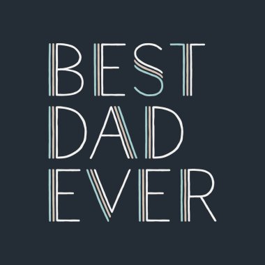 Babalar günü tebrik kartı.