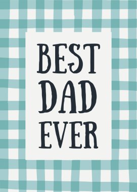 Babalar günü tebrik kartı.