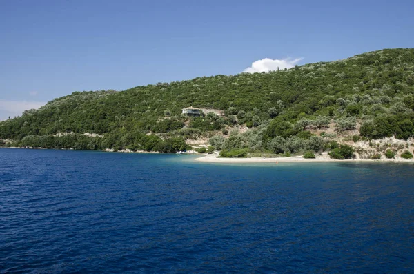 Σκορπιός Νησί Ιδιοκτησία Του Ωνάση Νησί Της Λευκάδας Ελλάδα Μεσόγειος — Φωτογραφία Αρχείου