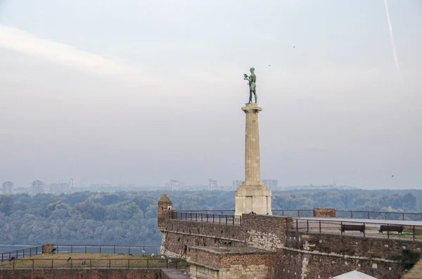 Monumento Pobednik Víctor Belgrado Serbia — Foto de Stock