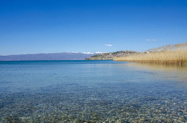 Ohrid Sjö Makedonien Utsikt Mot Ohrid — Stockfoto