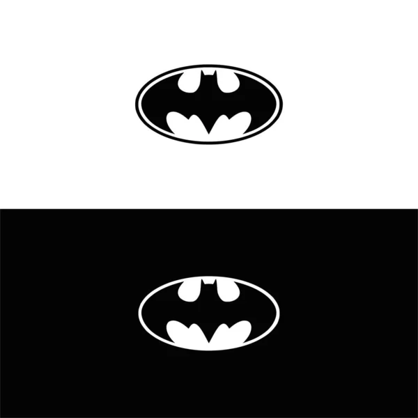 Batman Logo Design Vecteur Isolé — Image vectorielle