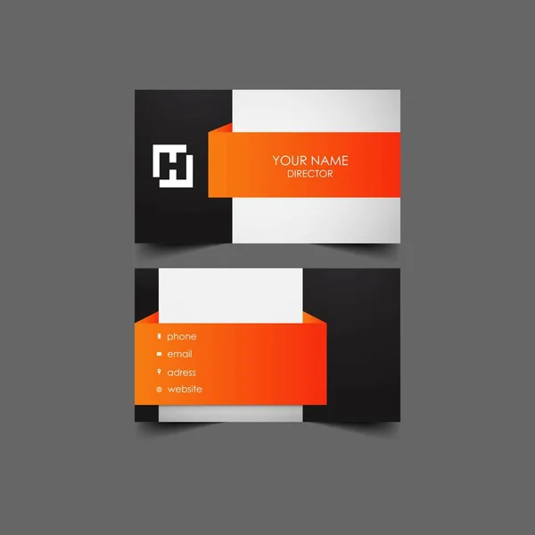 Vetor Design Logotipo Cartão Comercial —  Vetores de Stock