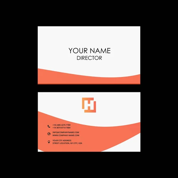 Carte Visite Logo Design Vecteur — Image vectorielle