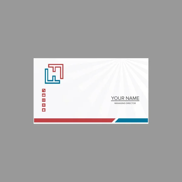 Carte Visite Logo Design Vecteur — Image vectorielle