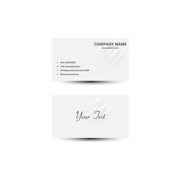 Propre Simple Carte Visite Logo Design Vecteur — Image vectorielle