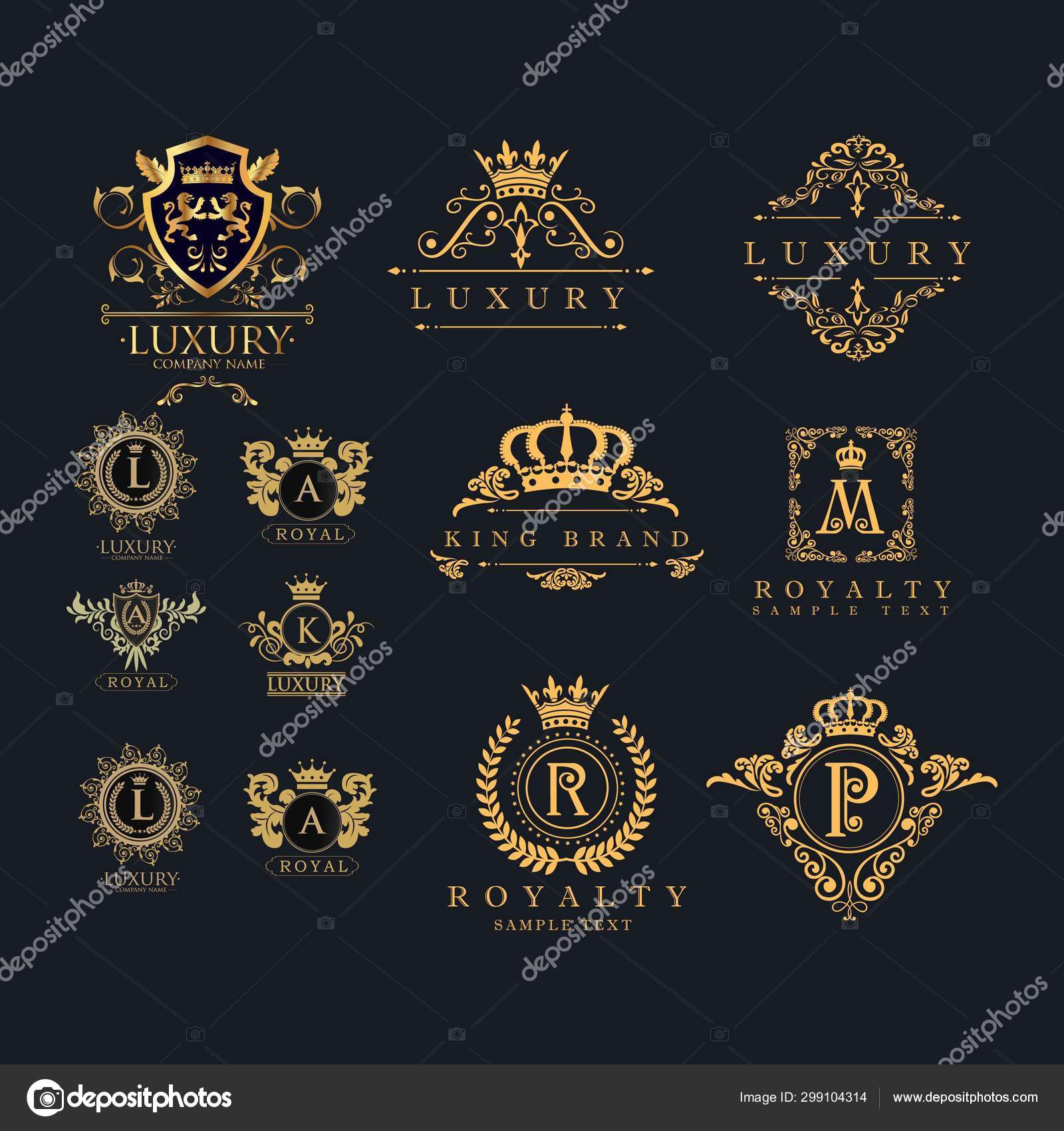 Luxury Brand Logo Vector Design Images, Luxury Brand Logo Design  Inspiration, Logo, Business, Vintage PNG Image For Free Download