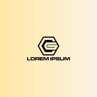 Cg mektup iş logosu tasarım vektör