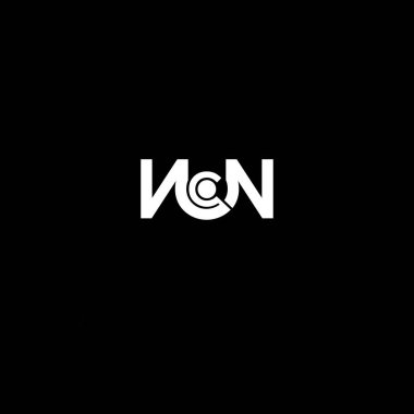 Ncn harf logo tasarım vektörü
