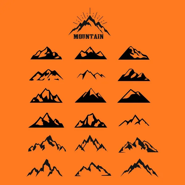 Mountain Logo Design Vektor Isolerad — Stock vektor