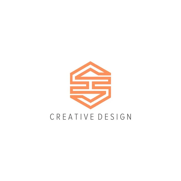 Lettre Logo Design Vecteur — Image vectorielle