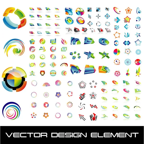 Set Vector Design Element — Stock Vector