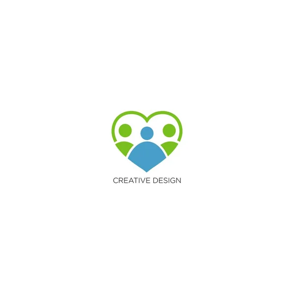 Вектор Дизайну Логотипу Любові Бізнес — стоковий вектор