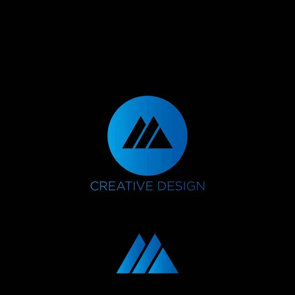 Vector Abstracto Diseño Logo — Vector de stock