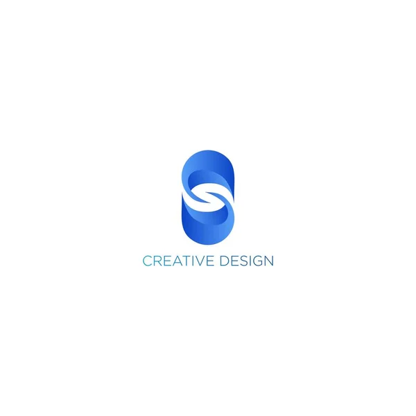 Abstracto Letra Logo Diseño Vector — Archivo Imágenes Vectoriales