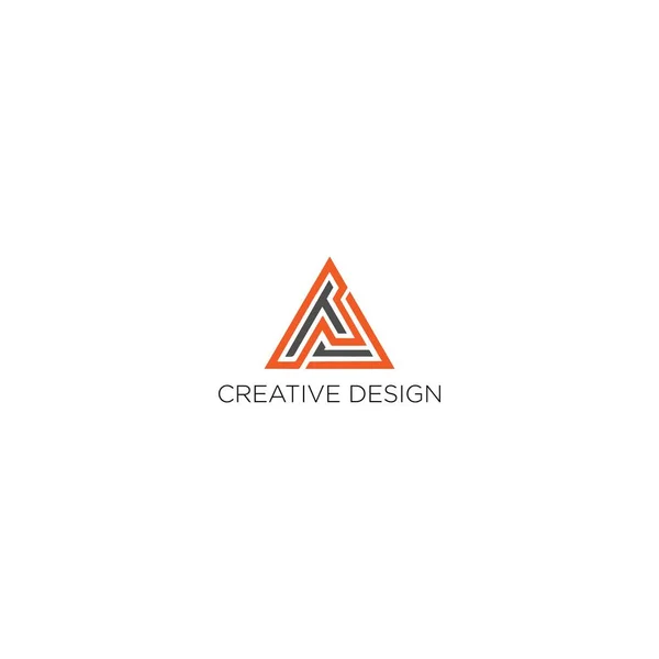 Carta Logo Diseño Vector — Vector de stock