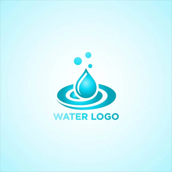 Abstract Water Logo Design Vector — Stock Vector
