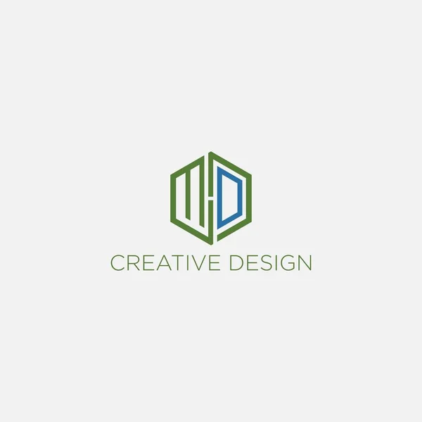 Lettre Logo Design Vecteur — Image vectorielle