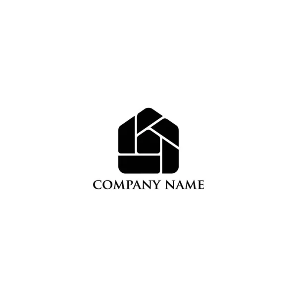 Real Estate Logo Design Vector — Stock Vector