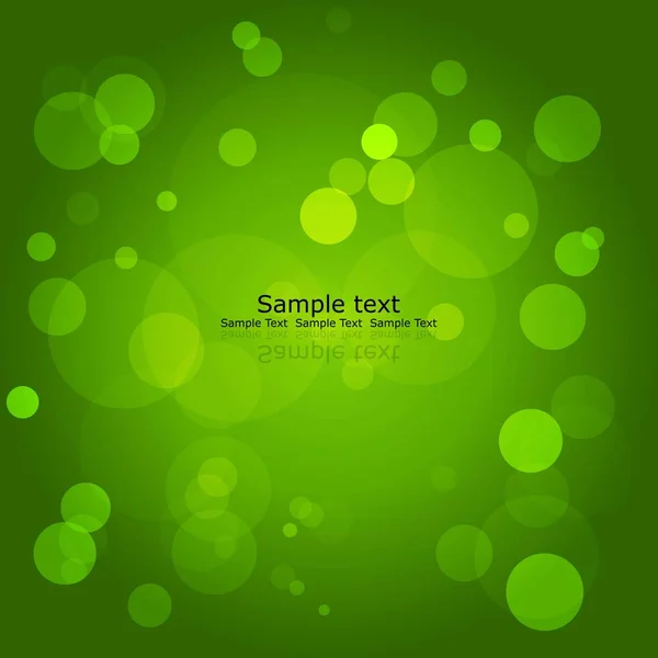 Fundo Verde Bokeh Logotipo Design Vector — Vetor de Stock