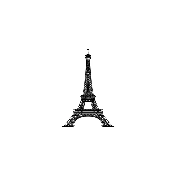 Eifell Tower Logo Ontwerp Vector — Stockvector