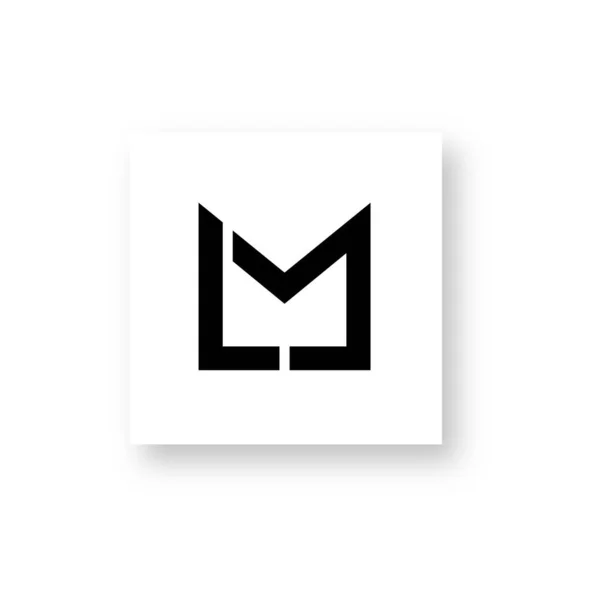 Carta Logo Design Vector — Vetor de Stock