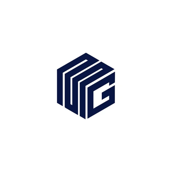 Lettera Logo Vettoriale Progettazione — Vettoriale Stock