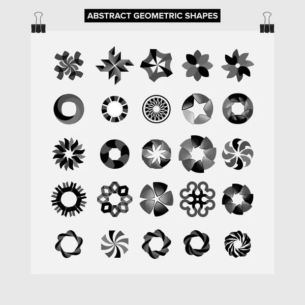 Formas Geométricas Logo Design Vector — Archivo Imágenes Vectoriales