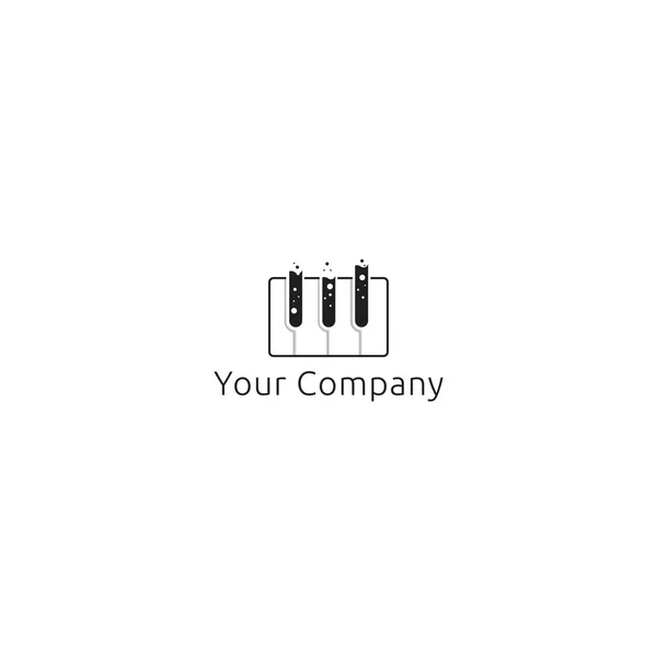 Laboratorio Piano Logo Design Vettoriale — Vettoriale Stock