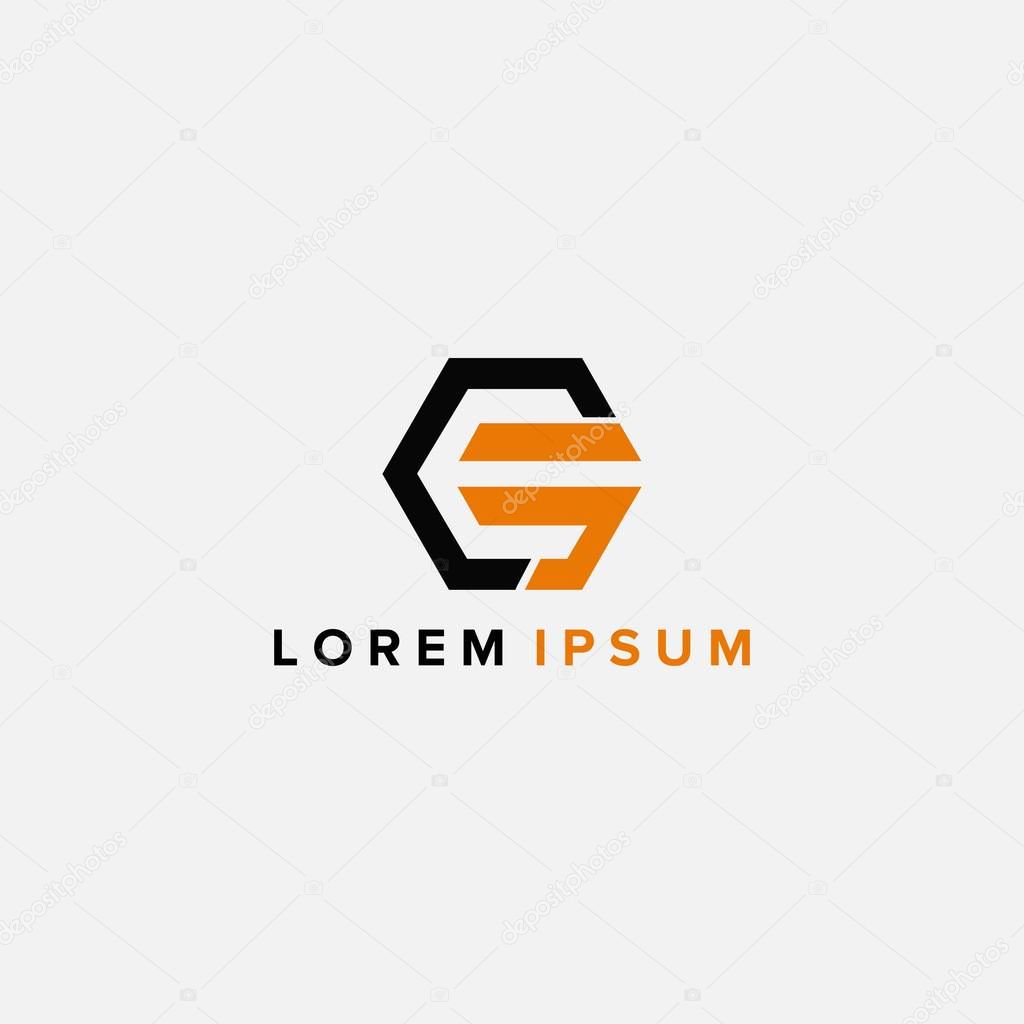 CF EF business logo design vector