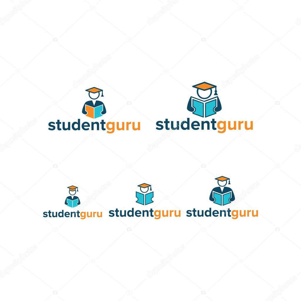 Student logo design vector