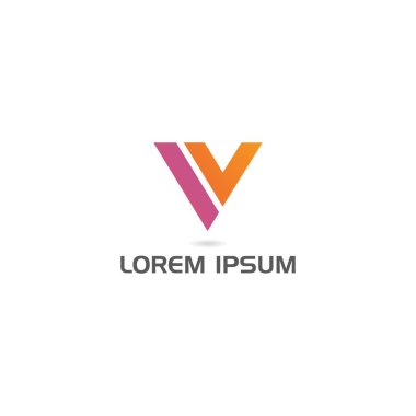 iv harf logo tasarım vektörü