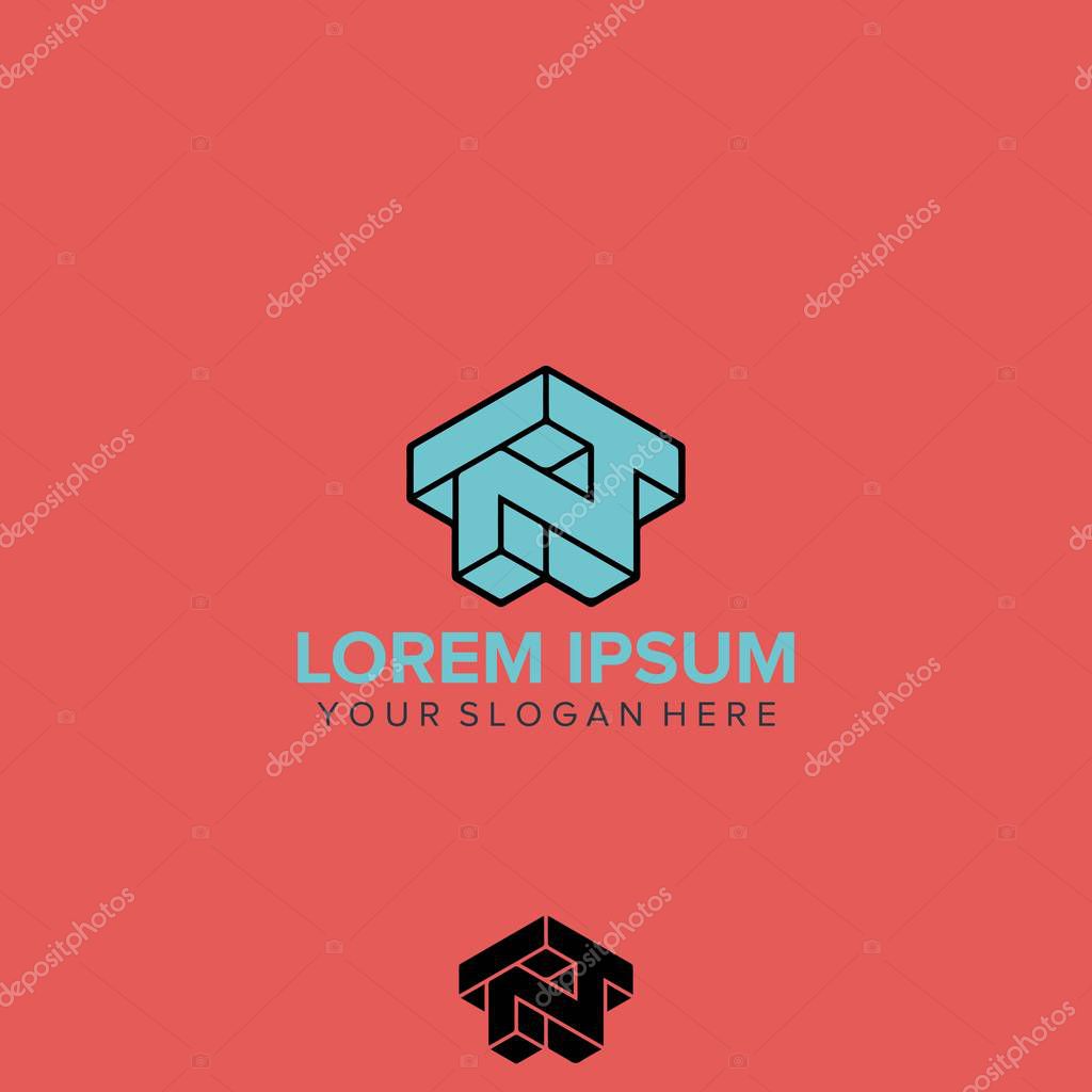 Tnt letter logo design vector