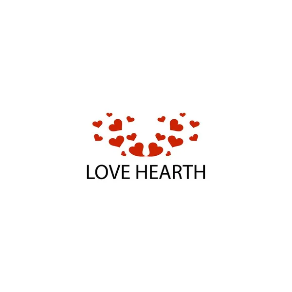 Logo Miłość Palenić Projekt Wektor — Wektor stockowy