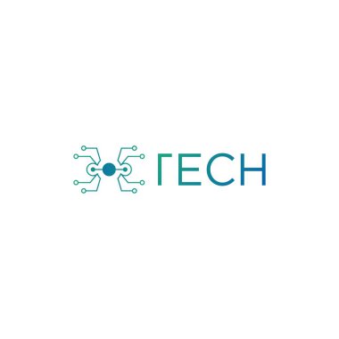 örümcek teknoloji logo tasarım vektörü