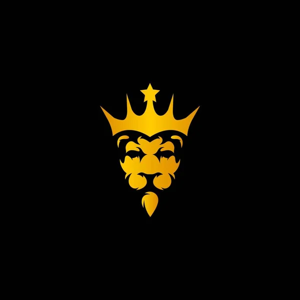 ライオンキングロゴデザインベクトル — ストックベクタ