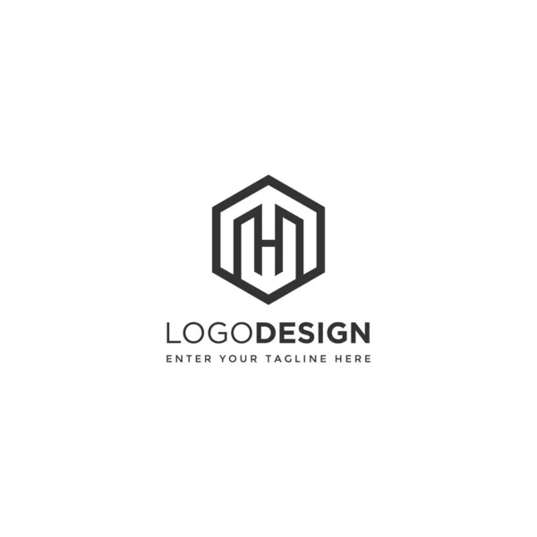 Lettre Logo Design Vecteur — Image vectorielle