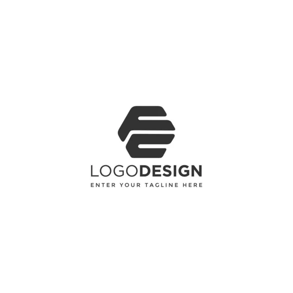 Lettre Logo Design Vecteur — Image vectorielle