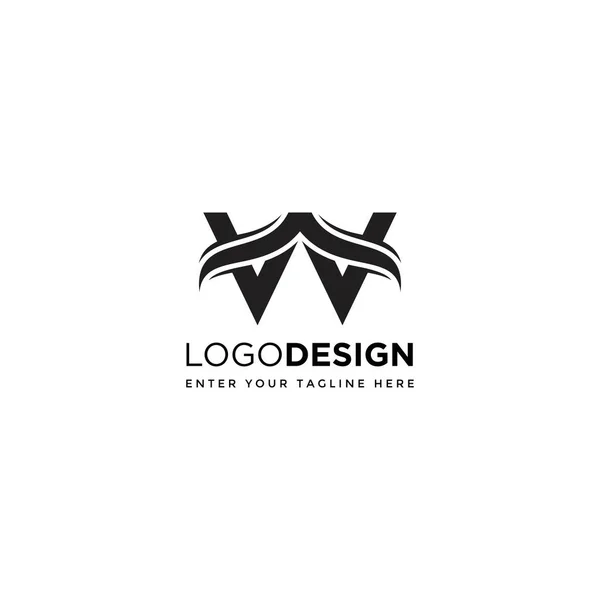 Abstrato Letra Logotipo Design Vetor — Vetor de Stock