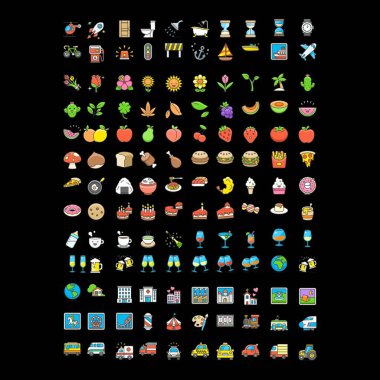 yaşam simgesi emoji logo tasarım vektör